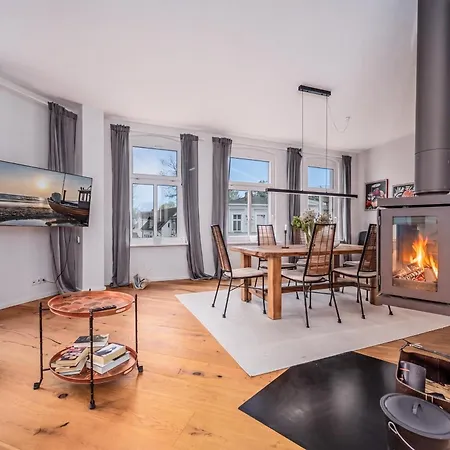 Loft Ahlbeck - Sauna, Kamin, 300m