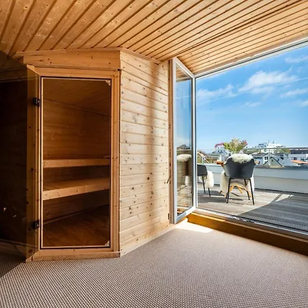 Loft Ahlbeck - Sauna, Kamin, 300m Daire *